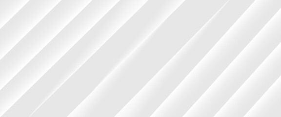 Obraz premium Diagonal grey gradient lines background. Abstract silver stripes wallpaper. Abstract gray tech backdrop. Oblique gris texture for graphic design, poster, banner, flyer, brochure, presentation. Vector