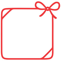 Coquette Valentine Frame Border PNG