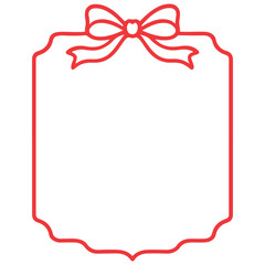 Coquette Valentine Frame Border PNG