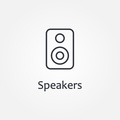 speakers icon symbol illustration vector eps10 logo template design pattern seamless bright minimal design flat design realistic style simple design modern design