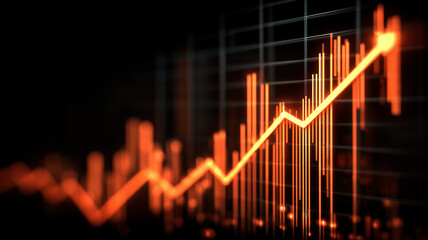A rising financial graph depicting the dynamic interaction of market forces and the ongoing pursuit of identifying patterns that support strategic investment choices.
