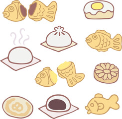 겨울간식모음_길거리음식_호떡_붕어빵_계란빵_호빵_찐빵_만두_국화빵