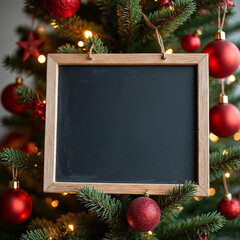 Horizontal Christmas Sale Sign Mockup