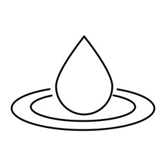 Fototapeta premium Water icon vector. Rain illustration sign. Watering symbol. Moisture Logo. 