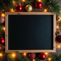 Slanted Hanging Christmas Sign Mockup