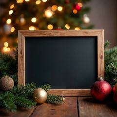 Horizontal Christmas Sale Sign Mockup