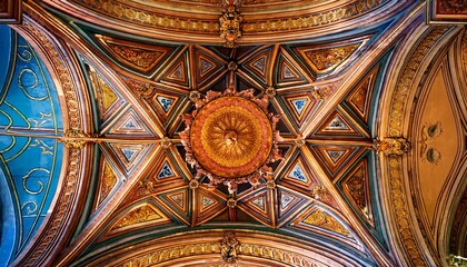 historic ceiling showcasing vibrant architectural details