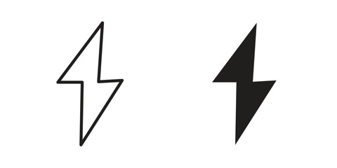 Flash icon silhouette abstract design. vector clipart designs