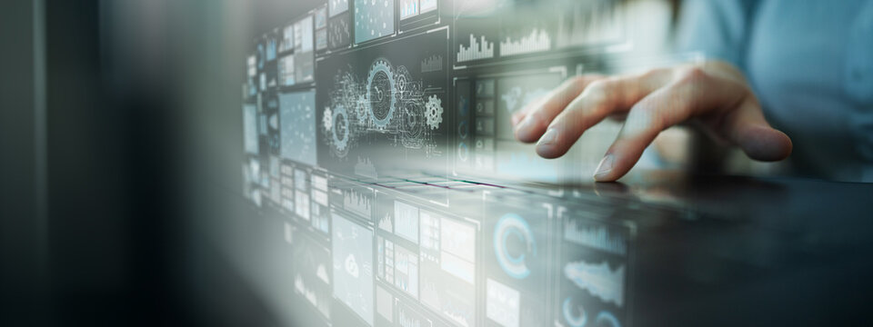 AI Automation and Predictive Analytics Interface for Digital Workflow Management.