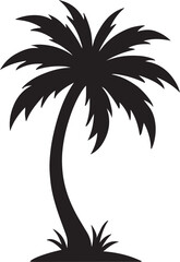 Clean Vector Palm Tree Illustration