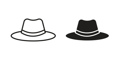 Hat icon silhouette abstract design. vector clipart designs