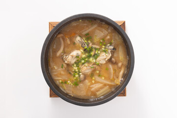 牡蠣スープ（コチュジャン　味噌味）