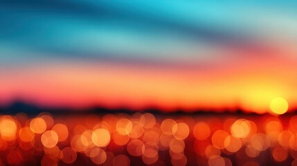 Artistic evening festivities celebrating three kings day under a warm gradient sky with soft flares