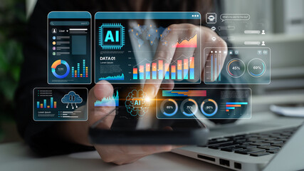 AI Assistant Brain Processor with LLM Technology, Big Data, Machine Learning, Generative AI for Business Support, Future Agentic AI Technology and Artificial Intelligence Prompt Engineering. Spline