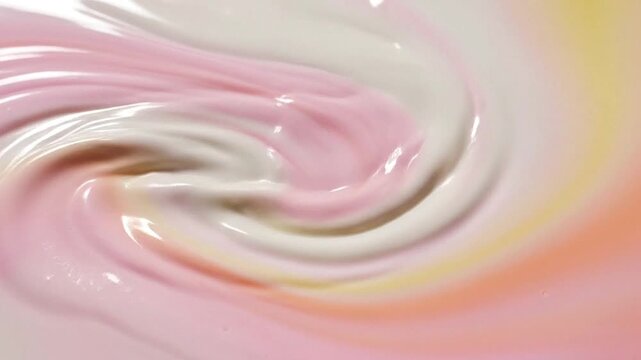 Yielding soft textures define a marshmallow colored liquid gradient background soft