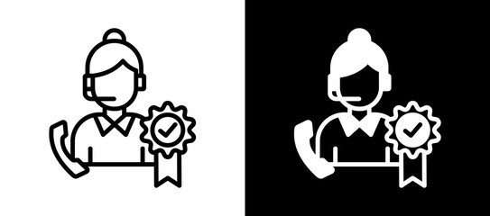 Vip Services whiteblack icon