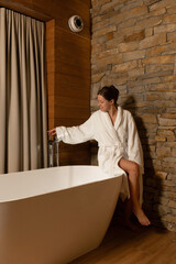 Relaxing spa experience in a tranquil setting with a soak