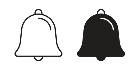 Notification icon silhouette abstract design. vector clipart designs