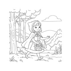 Little Red Riding Hood Coloring Page