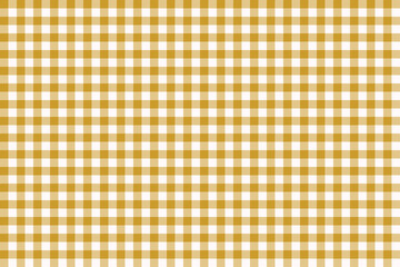 Goldenrod color and Snow color checkered texture fabric. tartan pattern. classic scottish check pattern.