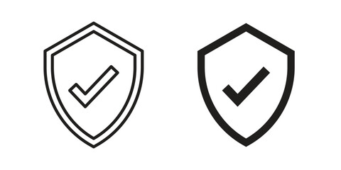 Protection icon silhouette abstract design. vector clipart designs