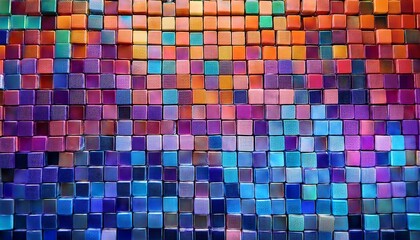mosaic tile pattern an array of small square tiles creates a textured and visually appealing surface with a gradient of colors