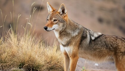 Fototapeta premium Coyote Isolated On Transparent Background