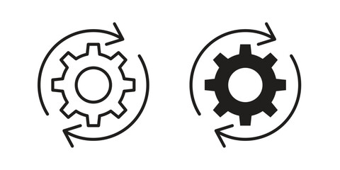 System update icon silhouette abstract design. vector clipart designs