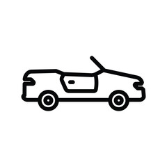 Convertible car icon