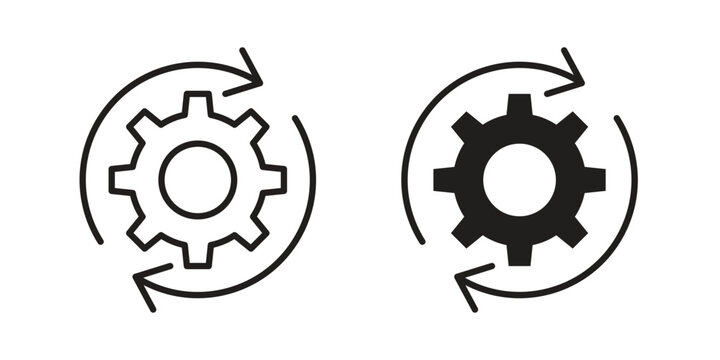 System update icon silhouette abstract design. vector clipart designs