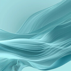 Light Turquoise Smooth Flowing Wave Background
