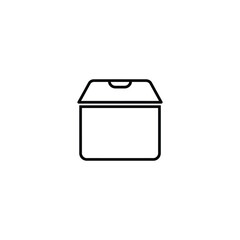 Open Box Container Icon