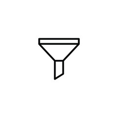 Simple Funnel Line Icon