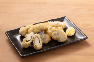 ささみチーズ　大葉　竜田揚げ