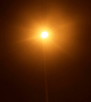 Sun rays beams sunrays with bokeh on yellow golden gold sky background. Summertime summer season picture with sunburst sunbeams. Bright sunny illustration Abstract colorful banner template. sunburst