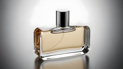 Stylish Perfume Bottle with Metallic Cap for High-End Beauty Product Marketing