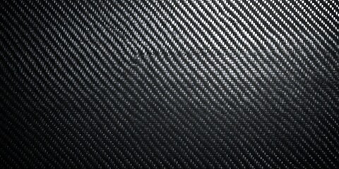 Obraz premium Diagonal woven texture displays a dark, reflective, high-tech material surface