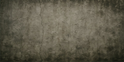 Dark grunge concrete wall texture: aged, rough, gray surface backdrop