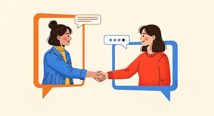 Fototapeta premium Business agreement handshake partnership collaboration deal