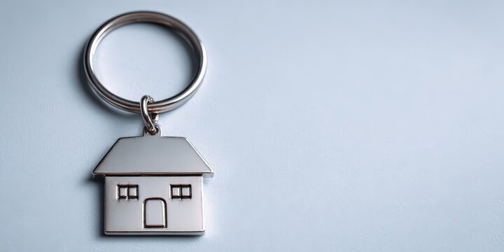 House key ring symbolizing new home ownership investment