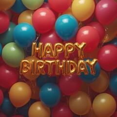 Colorful Balloons Celebrate a Joyful Birthday Party With Festive Vibes and Vibrant Decorations