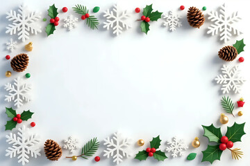 landscape christmas holiday background new year festive frame composition, border design seasonal presentation scene, winter decor celebration backdrop blank text center, sparkle ornament motif 20