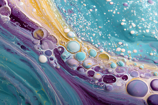 neon fluid art with vibrant glowing colors creating a dynamic high energy abstract design