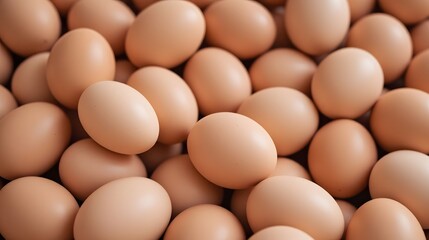 Farm fresh eggs piled high for your healthy breakfast recipe or baking project, promising delicious results for your family and customers today