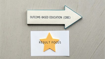 Outcome-Based Education Arrow Points to Star Result Focus