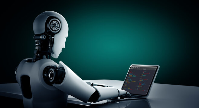 Software development programming on computer screen for modish application and program coding