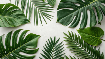 palm leaves background