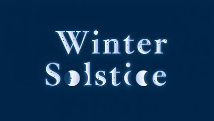 Obraz premium Winter Solstice Night Illustration