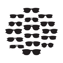 Sunglasses Pattern: Circular Array of Shades