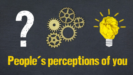 Naklejka premium People´s perceptions of you
